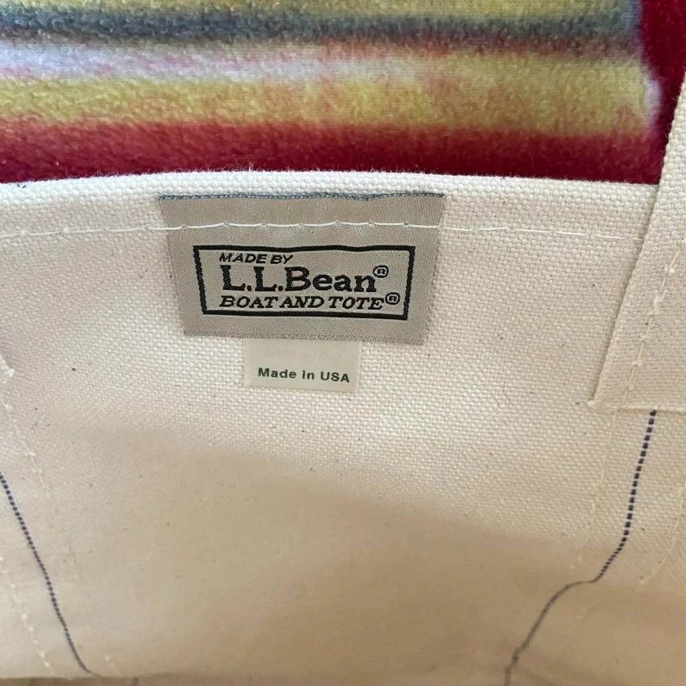 Florida State University L.L. Bean Cream and Black Tote handcrafted